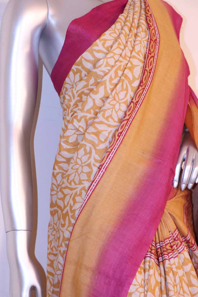 Exclusive Pure Soft Tussar Silk Saree AH203450
