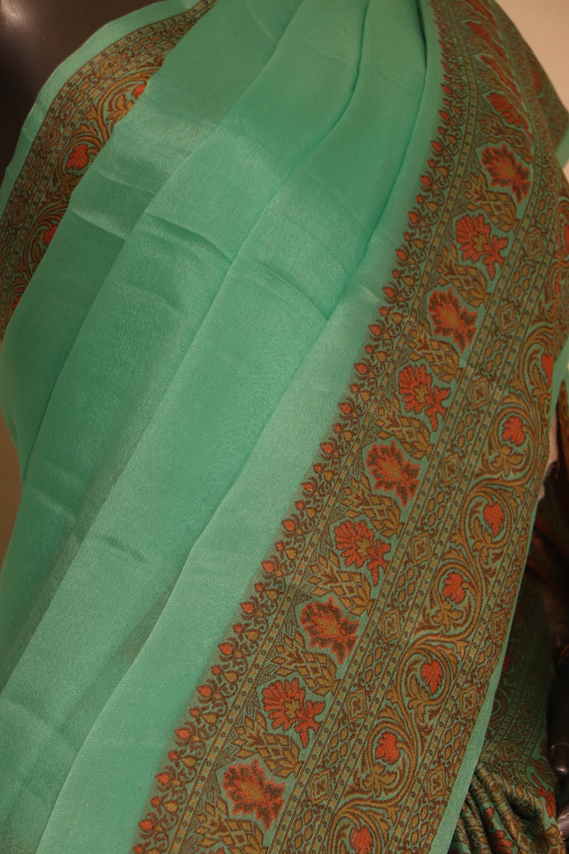 Exclusive Thread Weave Pure Crepe Silk Saree AI212555