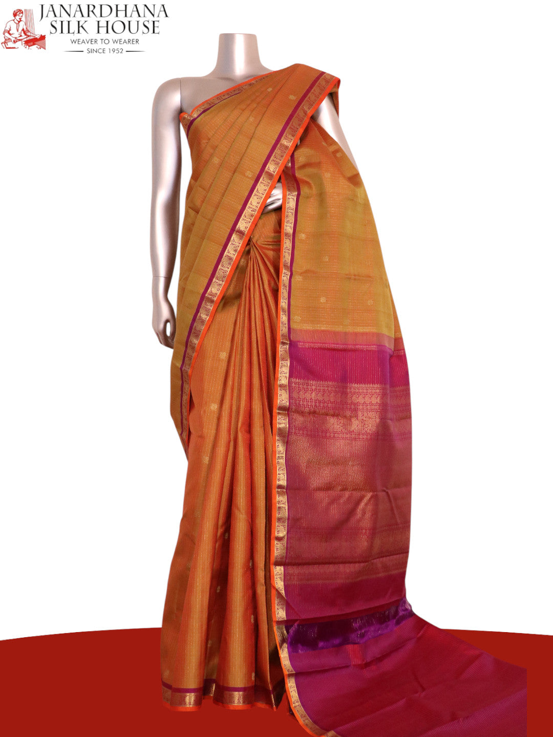 Pure Handloom Kanjeevaram Silk Saree AL200068