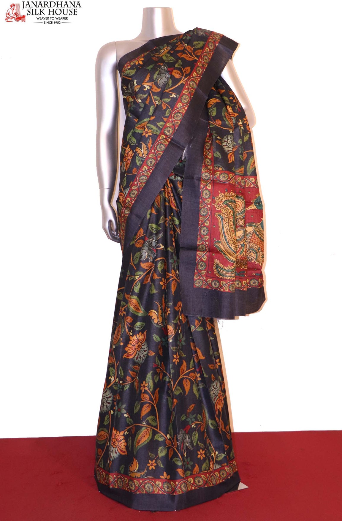 Exclusive Printed Pure Tussar Silk Saree AI207500