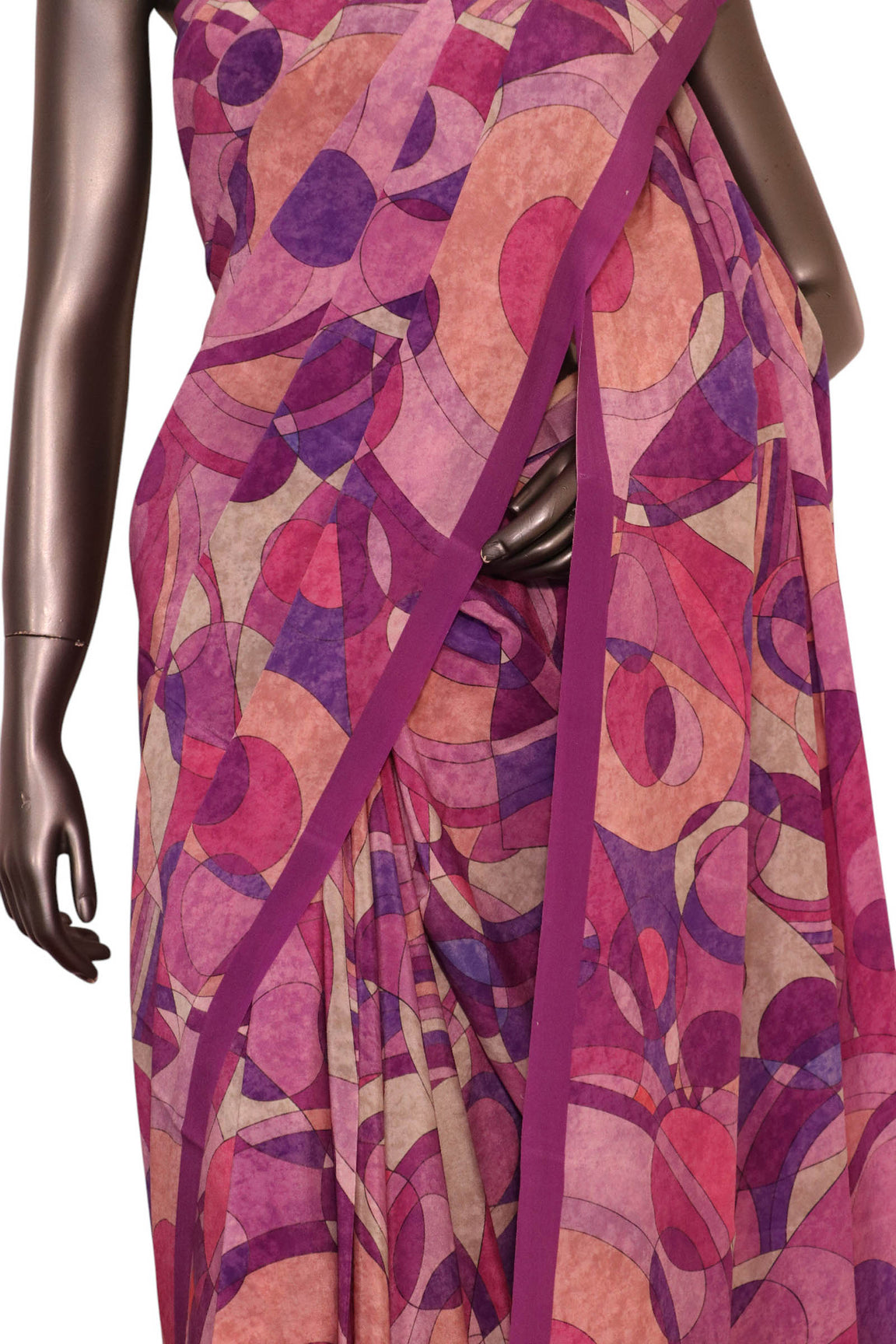 Floral  Pure Crepe Silk Saree AL200644