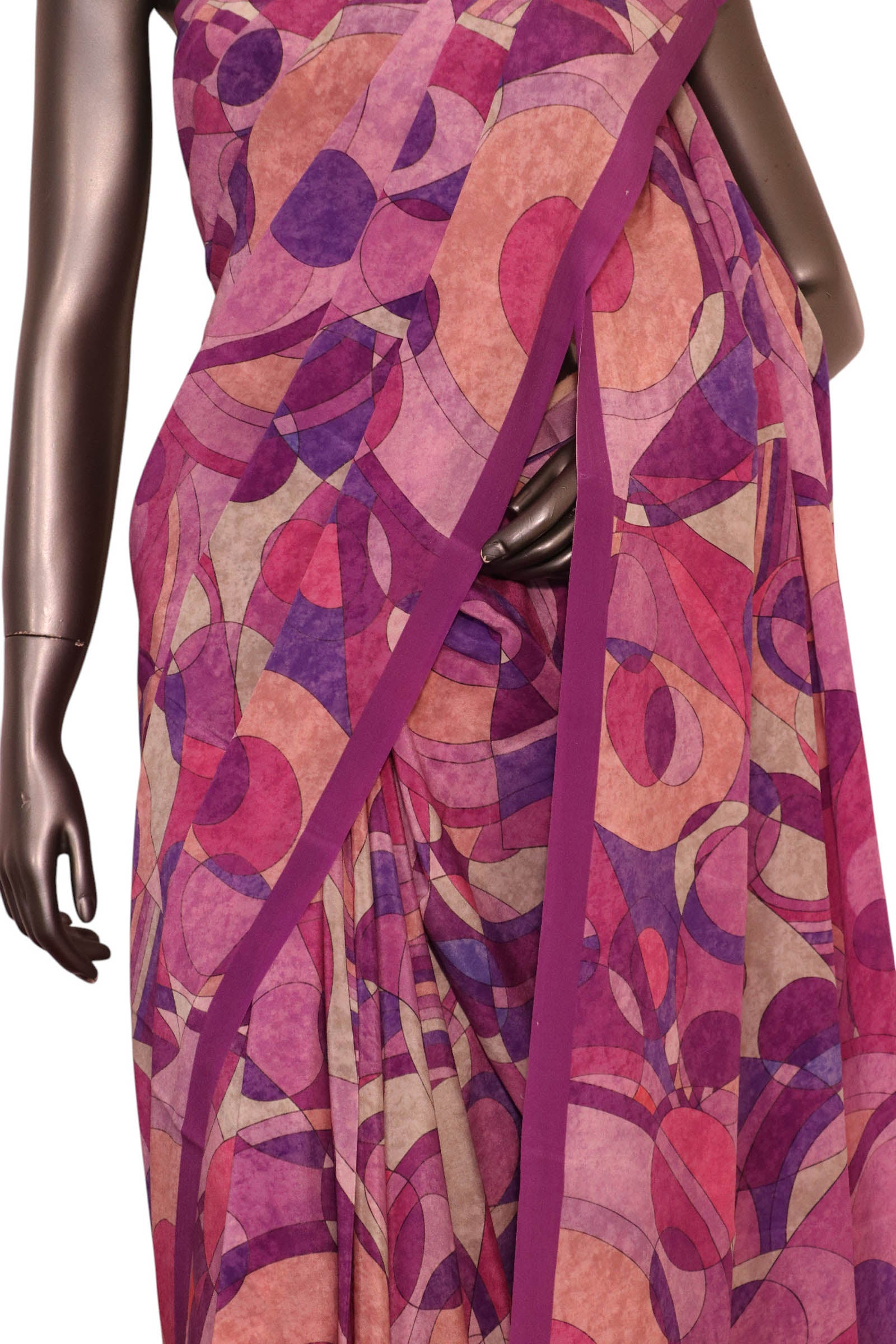 Floral  Pure Crepe Silk Saree AL200644