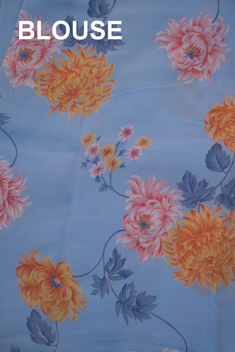 Designer &amp; Exclusive Floral Prints Pure Silk Chiffon AF212512