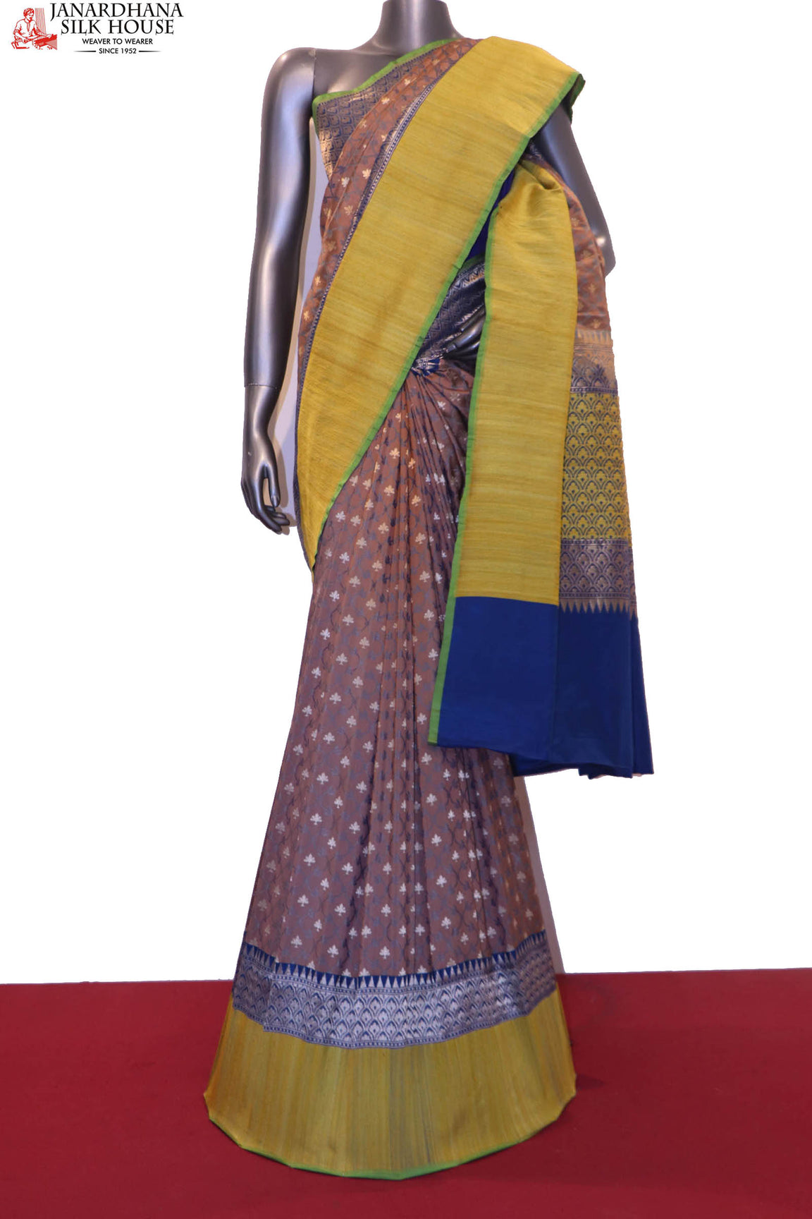 Exquisite &amp; Designer Handloom Banarasi Silk Saree AF205387