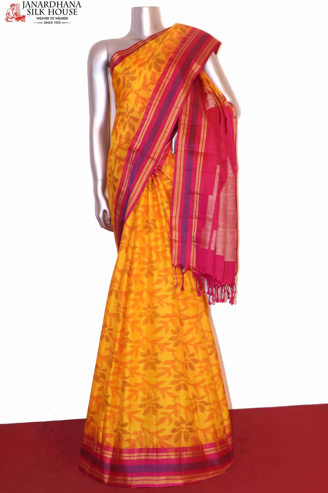 Handloom Pure Ikat Soft Silk Saree AI203727