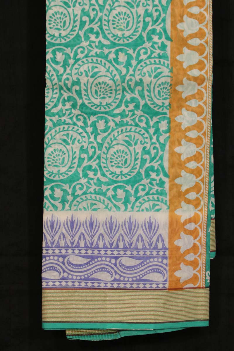 Printed Pure Cotton Saree AB201172
