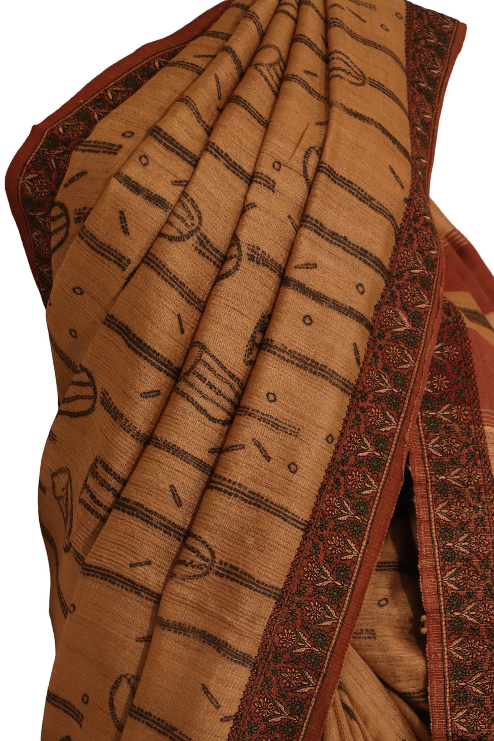 Pure Exclusive Pallu Tussar Silk Saree AJ205768