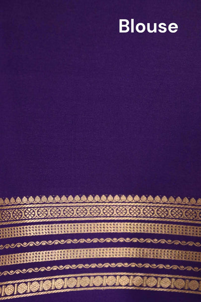 Pure Mysore Crepe Silk Saree AL207206