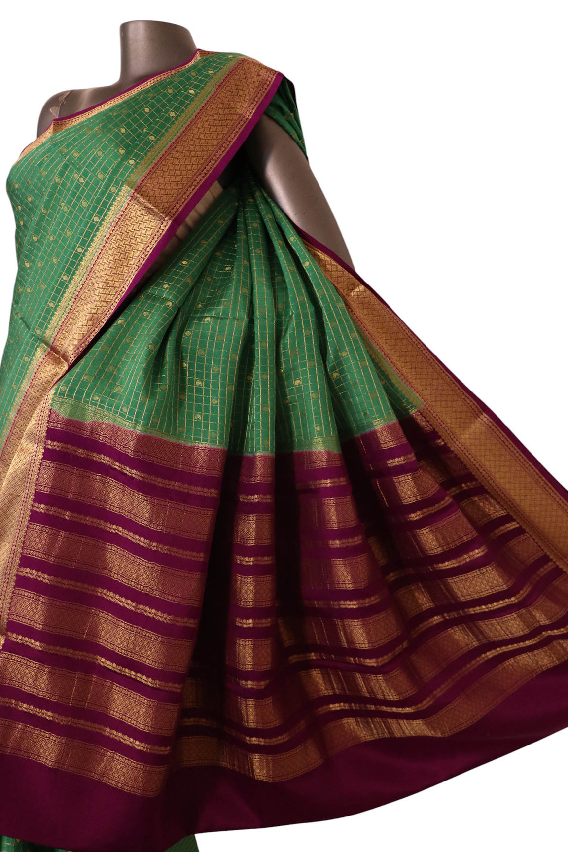 Pure Mysore Crepe Silk Saree AK213714