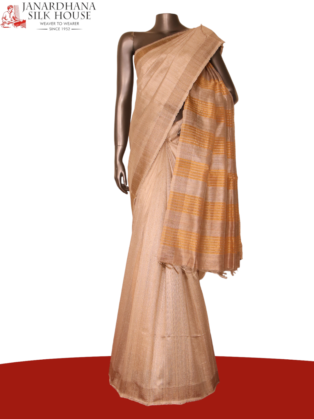 Handloom Pure Tussar Silk Saree AJ204708