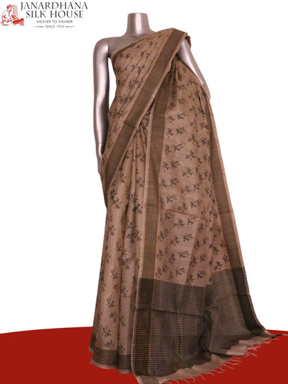 Handloom Pure Tussar Silk Saree AL203714