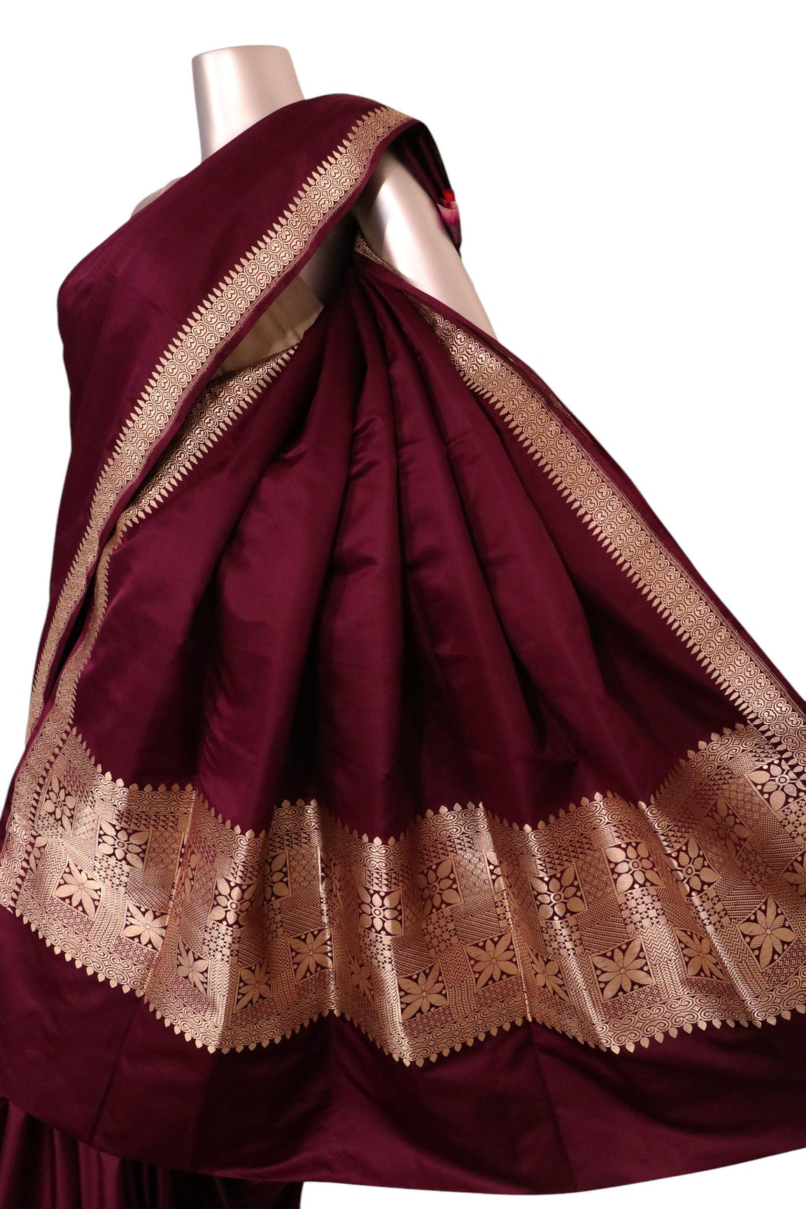 Satin Banarasi Pure Silk Saree. AL200373