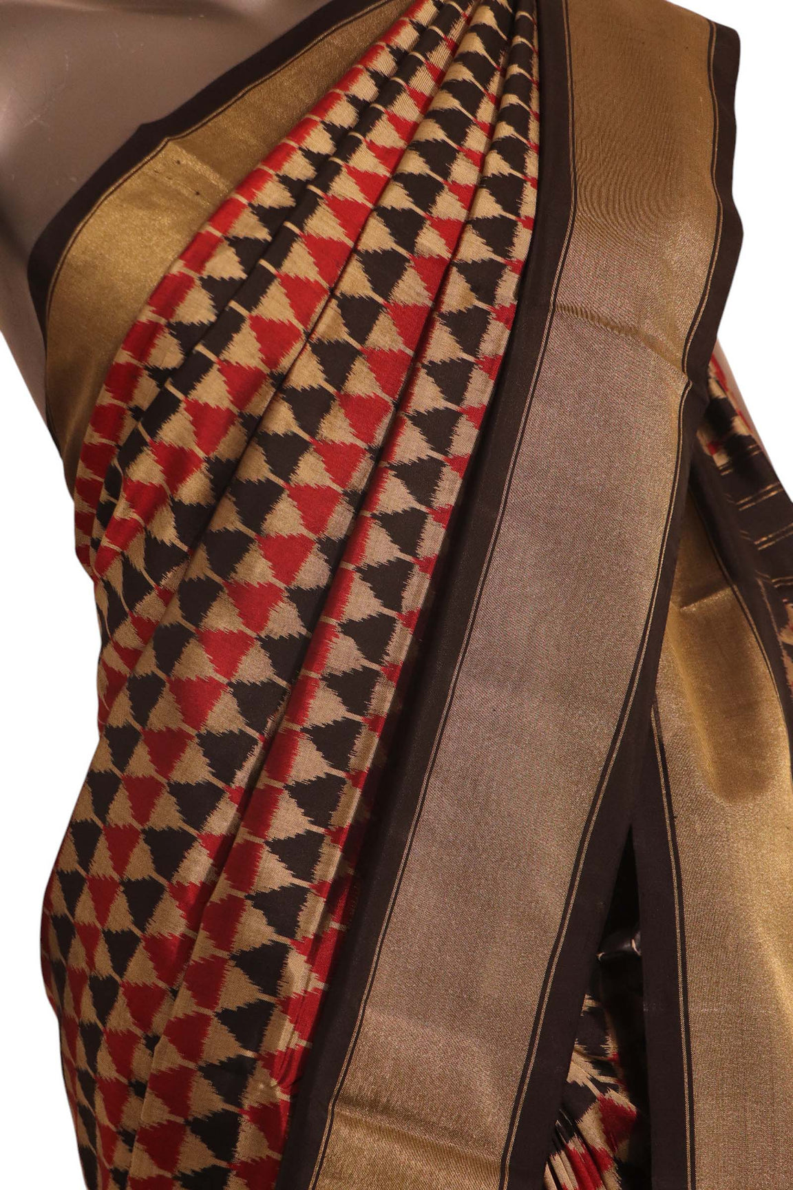 Pure Handloom Patola Ikat Silk Saree AK207272