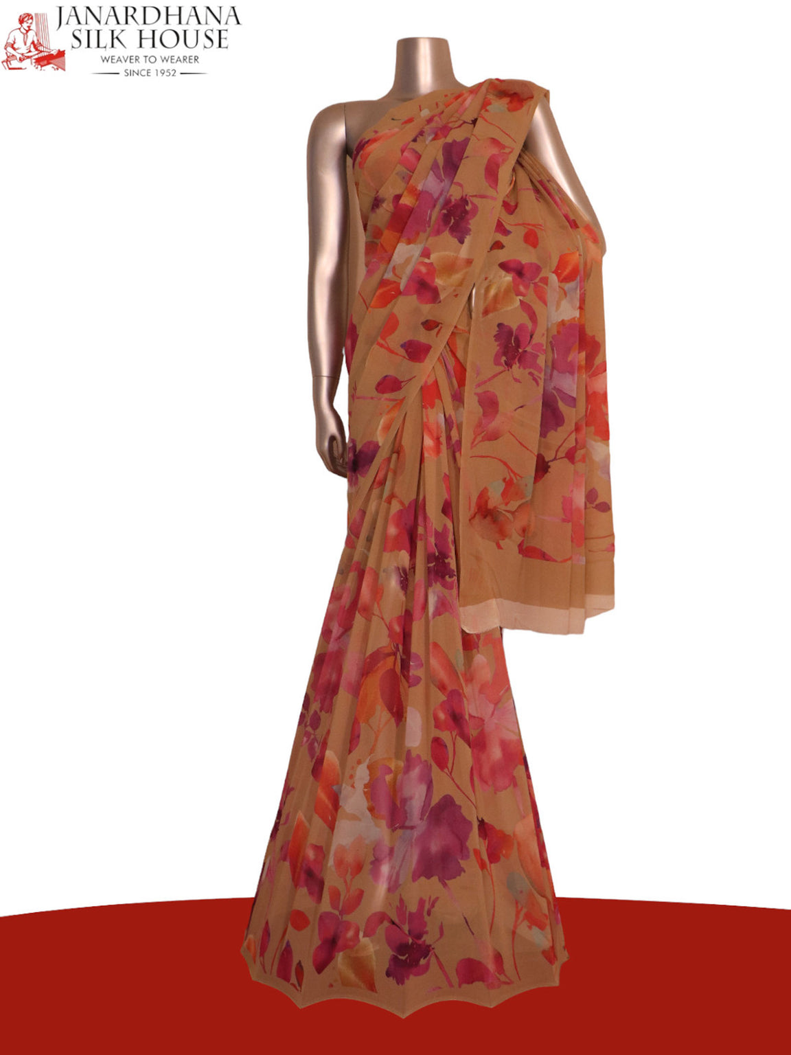 Designer Exclusive Floral Pure Georgette Silk Saree AJ201911