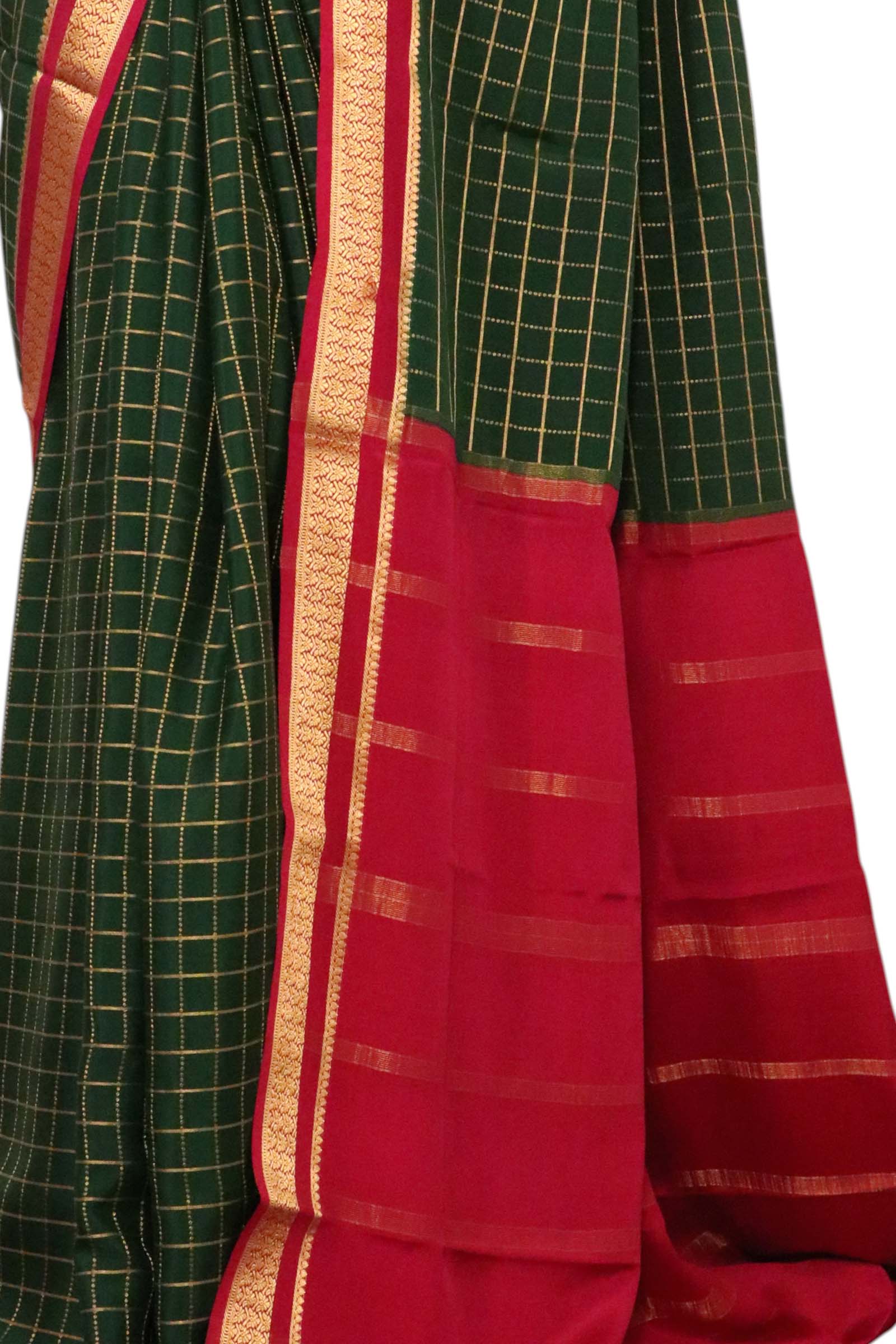 Pure Mysore Crepe Silk Saree AL211342