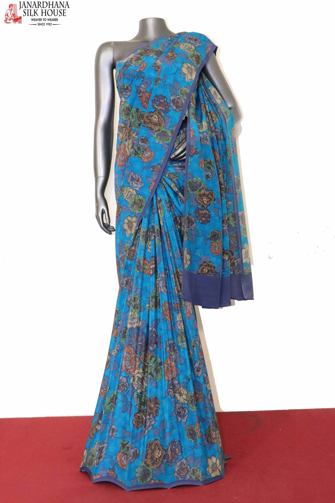 Printed Pure Crepe Silk Saree AJ201323