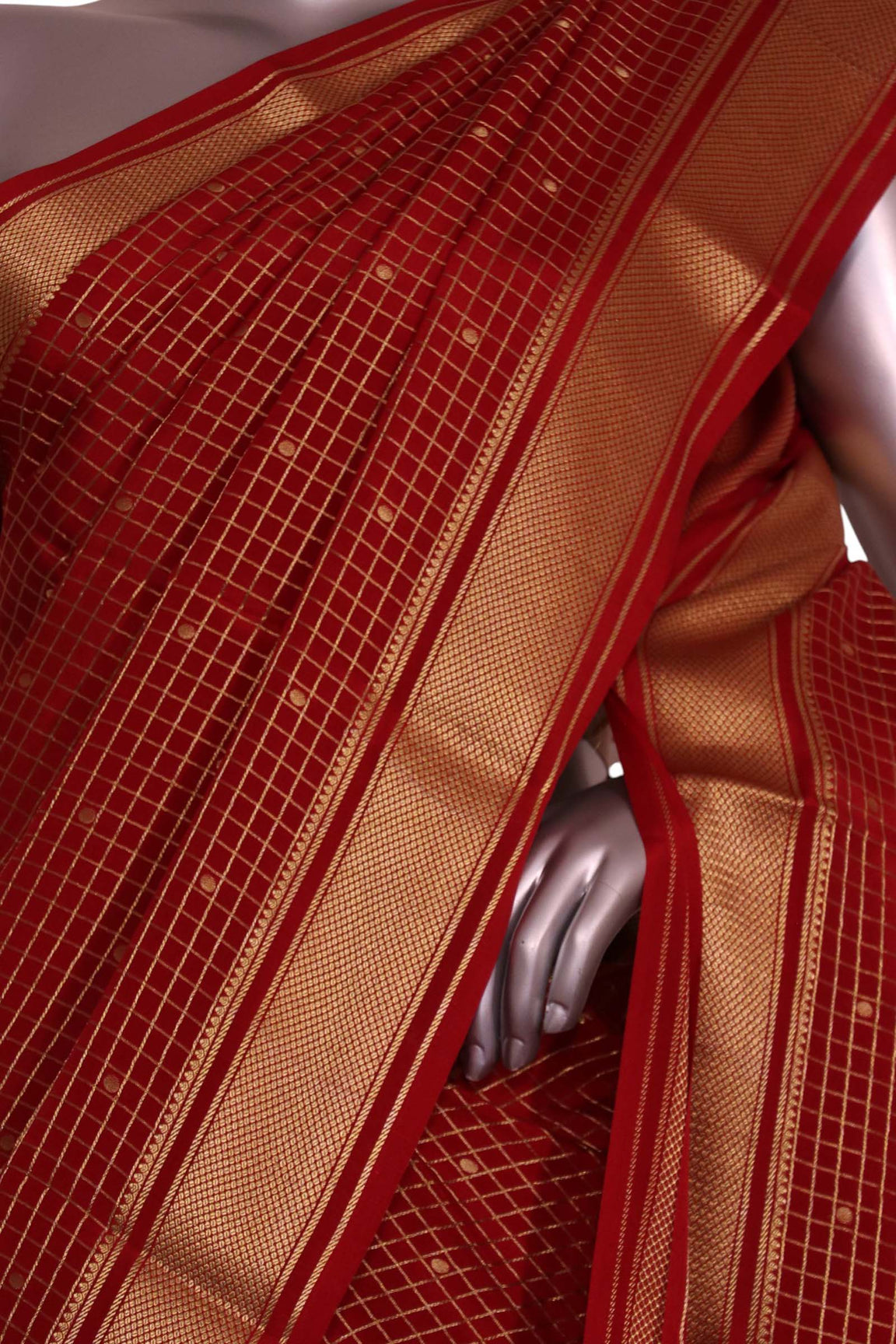 Pure Mysore Crepe Silk Saree AL211374
