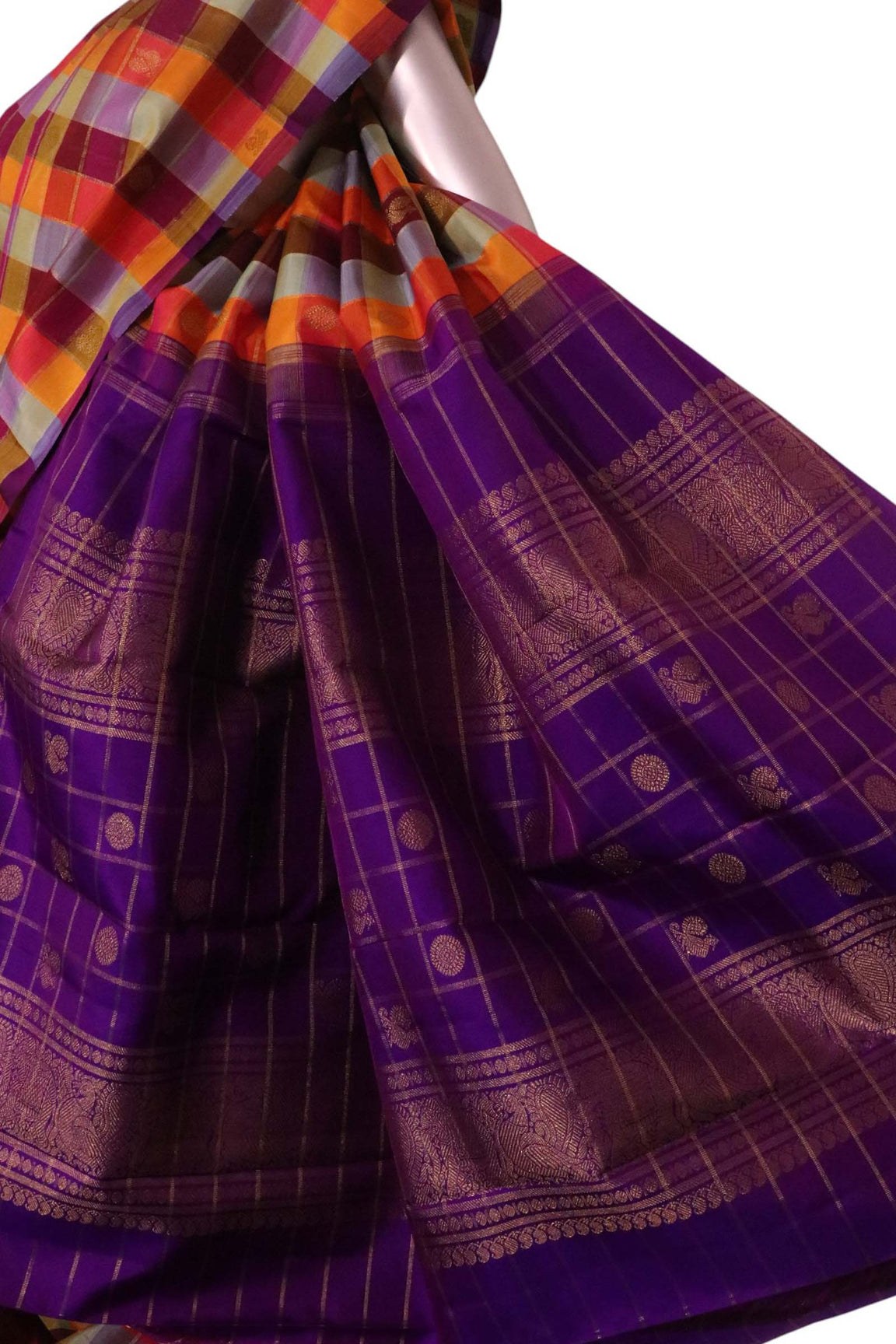 Pure Handloom Kanjeevaram Silk Saree AL210886