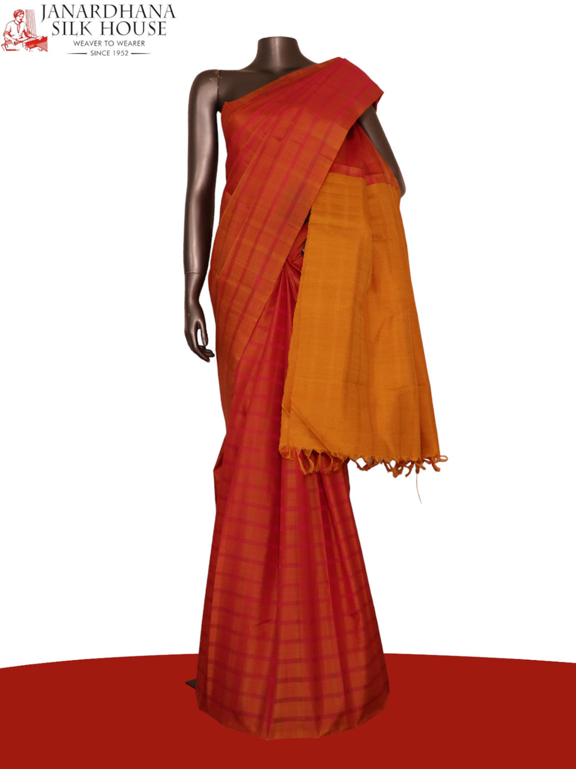 Two Tone Thread Weave Kanjeevaram Silk Saree AK200817