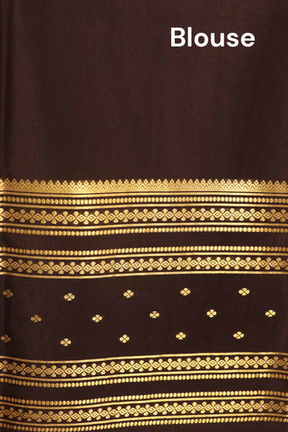 Pure Contrast Mysore Crepe Silk Saree AK211935