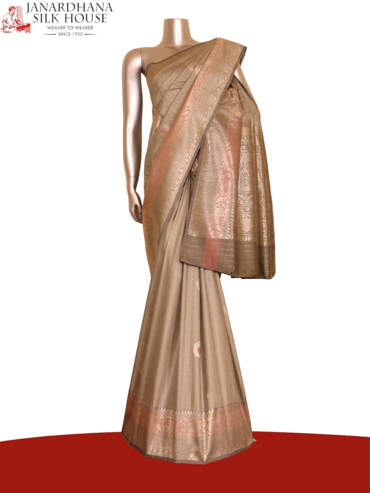 Pure Handloom Meenakari Soft Tussar Silk Saree AJ206373