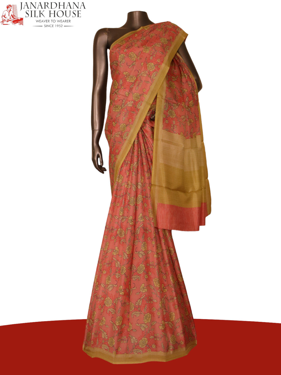 Floral Exclusive Printed Silk Saree AJ205429