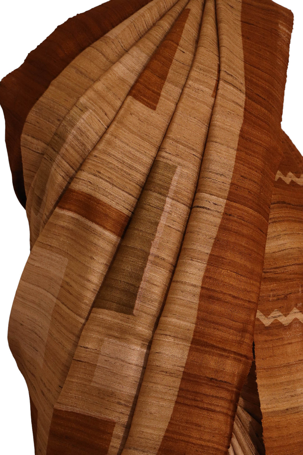 Pure Abstract Tussar Silk Saree AJ207016
