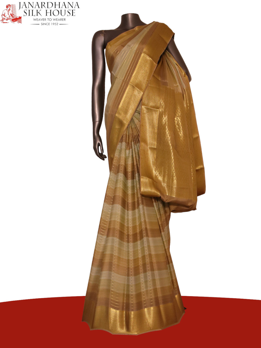 Designer Veldhari Mysore Crepe Silk Saree AJ212920