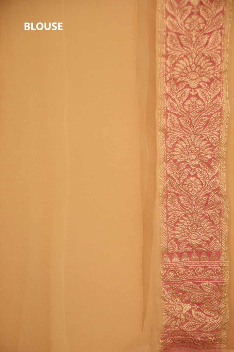 Designer Meenakari Banarasi Georgette Silk Saree AJ202576