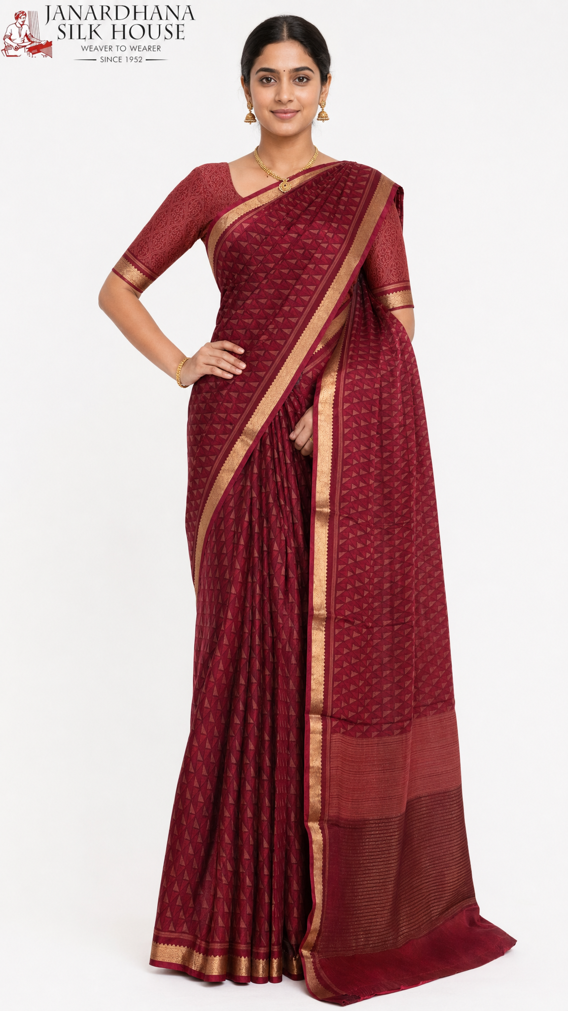pure floral zari crepe silk saree al206160