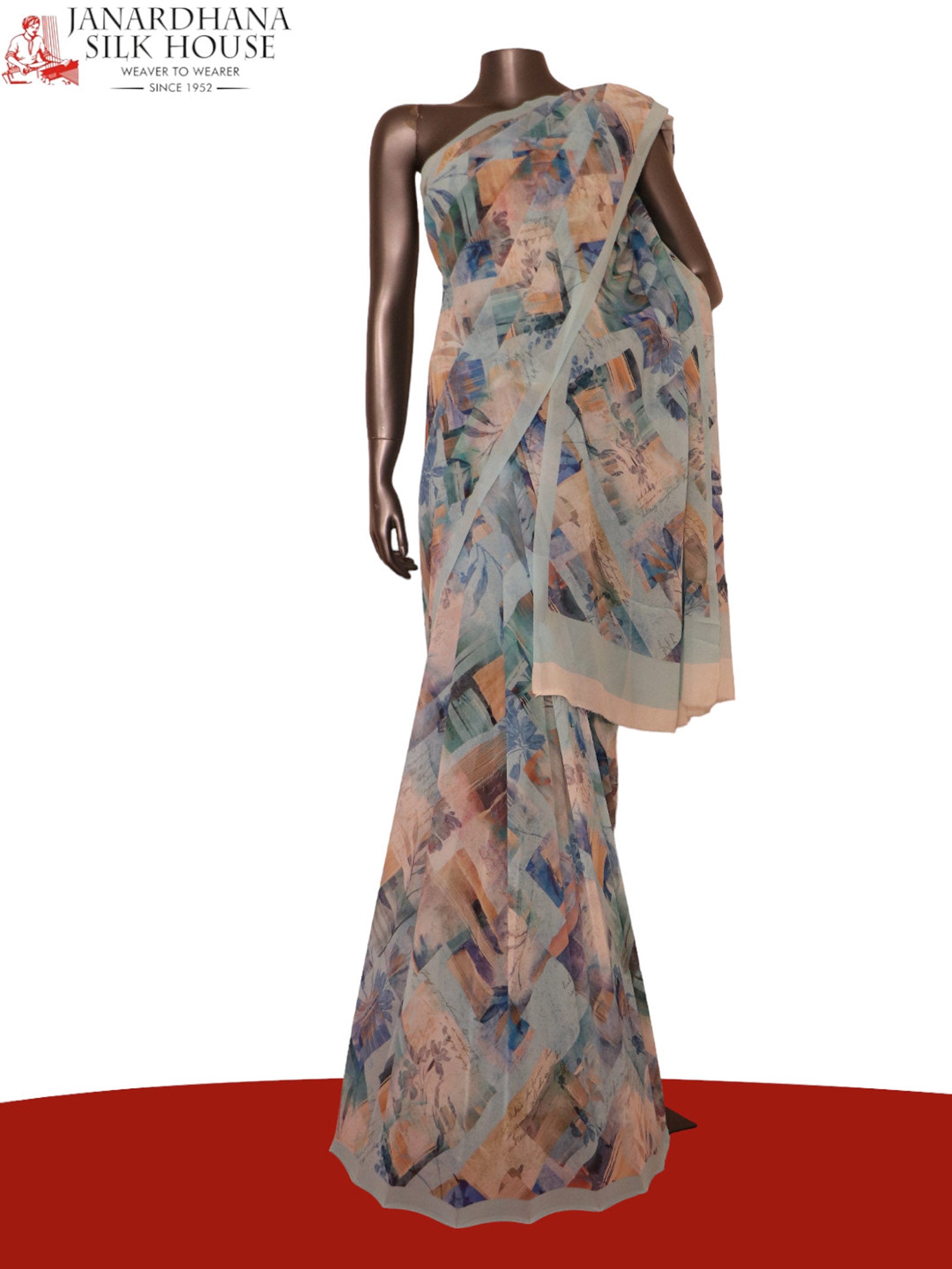 Exclusive Pure Printed Georgette Silk Saree AJ201921