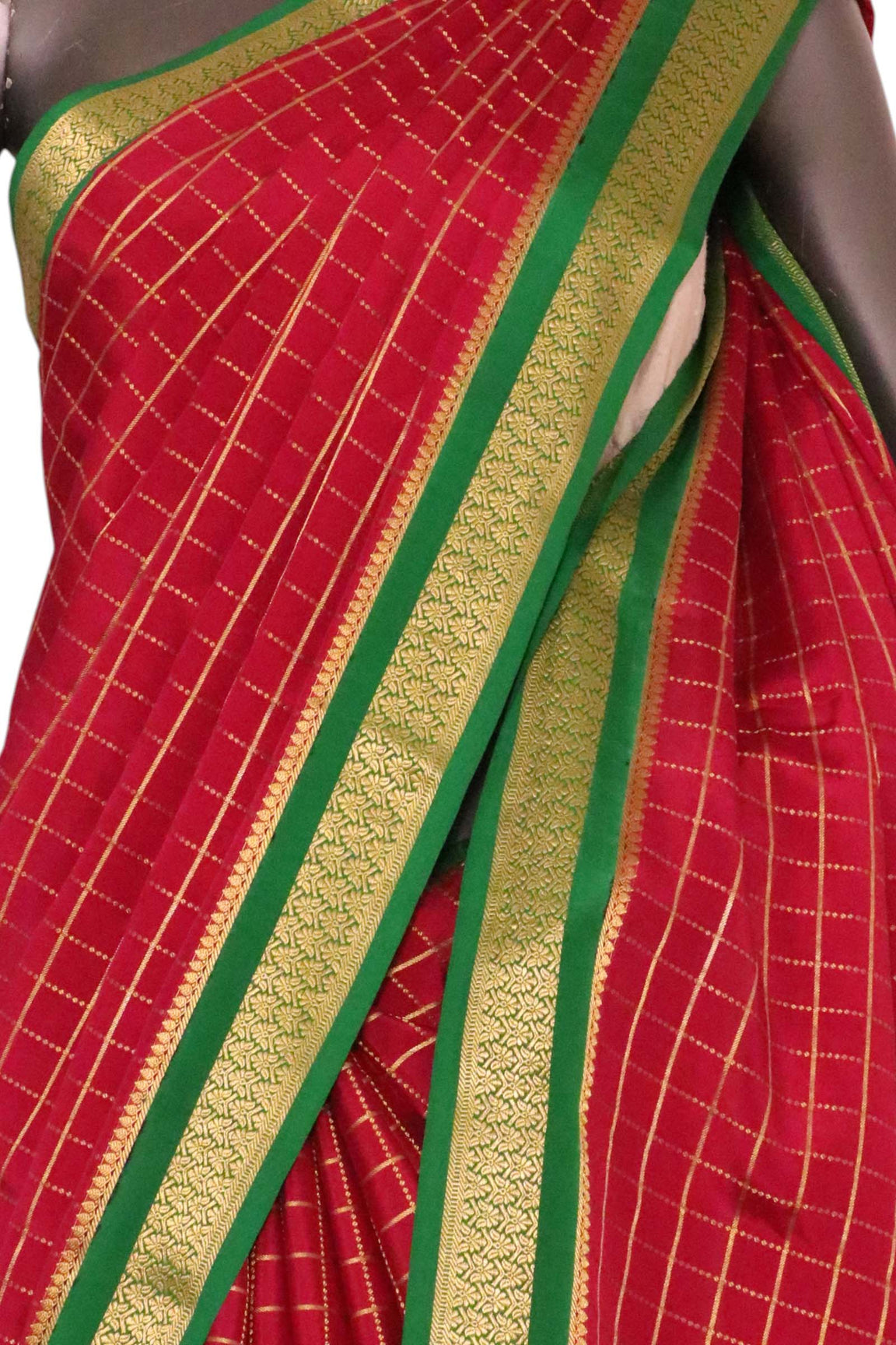 Pure Mysore Crepe Silk Saree AL211345
