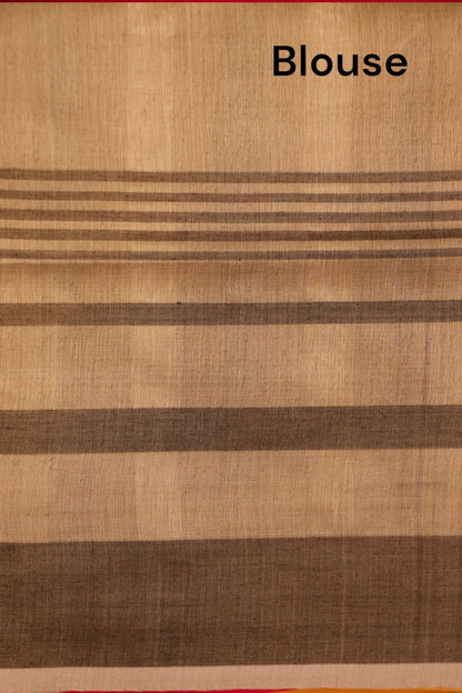Handloom Pure Tussar Silk Saree AJ204628