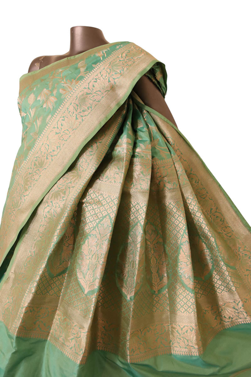 Designer Floral Wedding Banarasi Silk Saree AJ202665