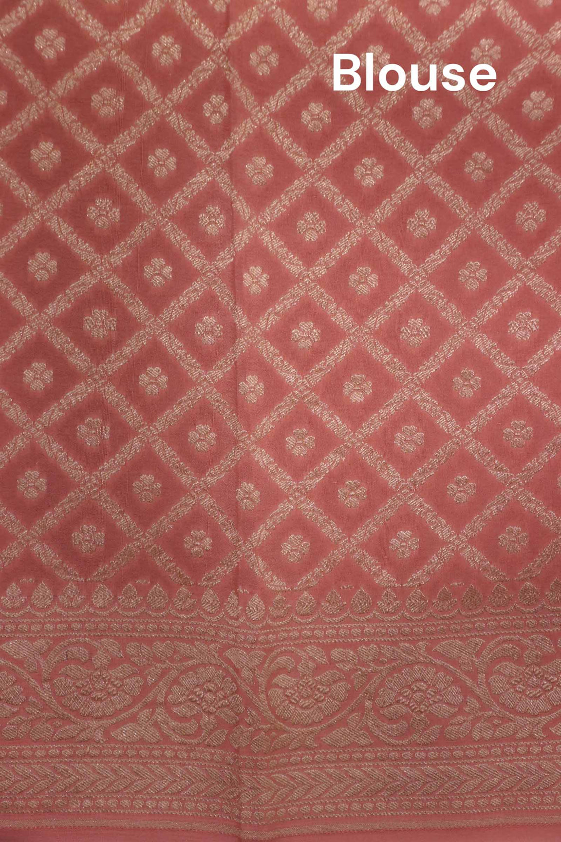 Pure Handloom Zari Butta Banarasi Crepe Silk Saree AL206639