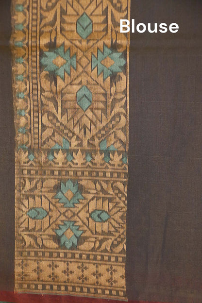 Handloom Banarasi Kora Cotton Saree AJ202539