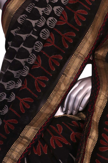 Exclusive Pure Chanderi Cotton Saree AL203848