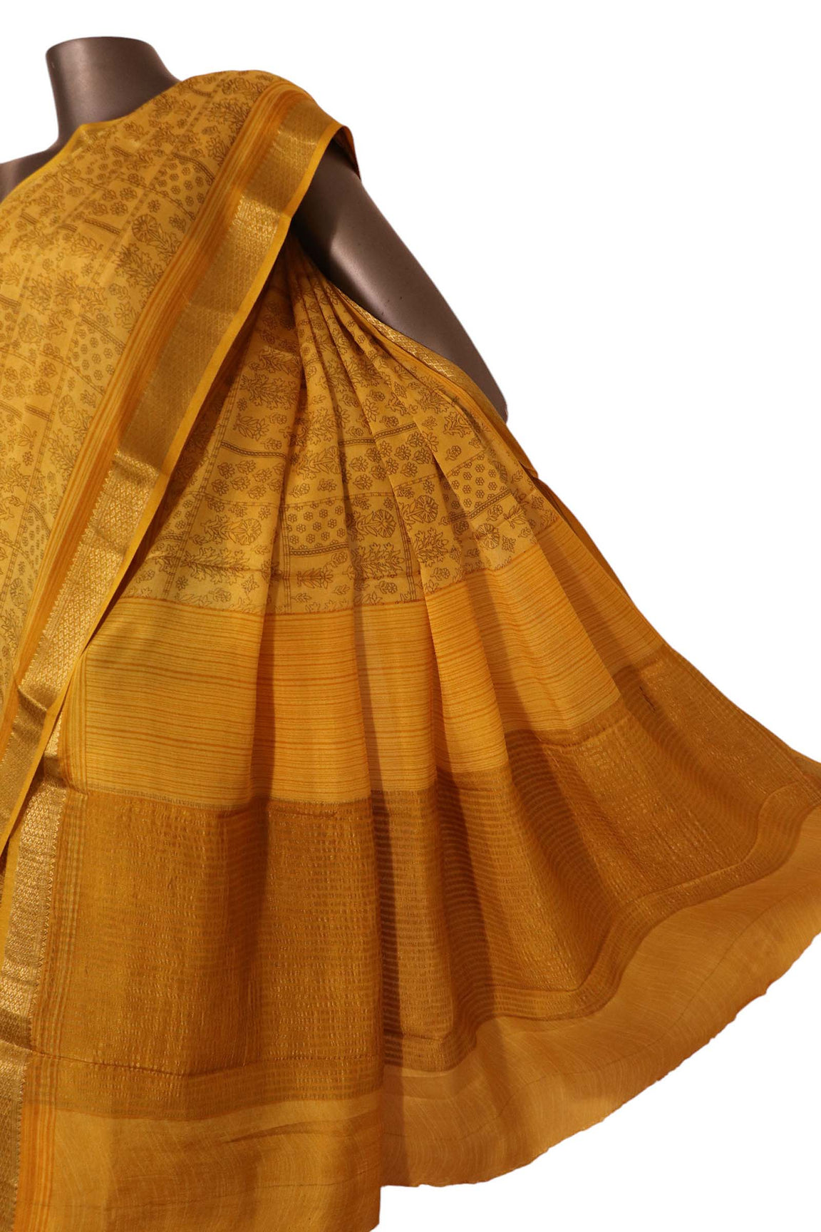 Pure Floral Zari Crepe Silk Saree AK206416