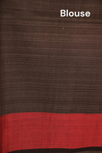 Handloom Pure Tussar Silk Saree AJ204694