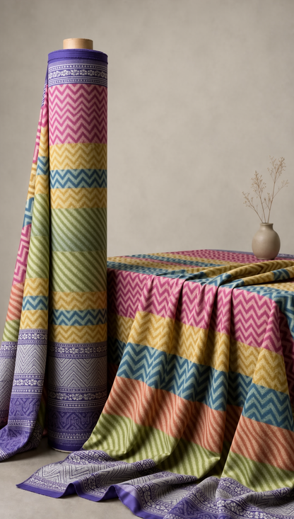 BB09780 Generated Fabric Roll + Cascading Drape