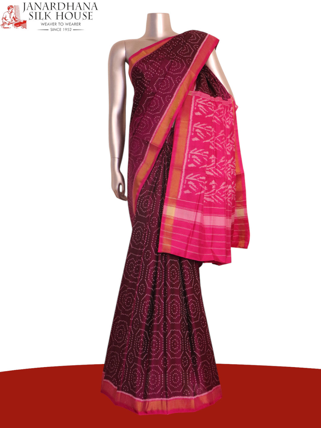 Pure Handloom Patola Ikat Silk Saree AK207266