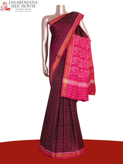Pure Handloom Patola Ikat Silk Saree AK207266