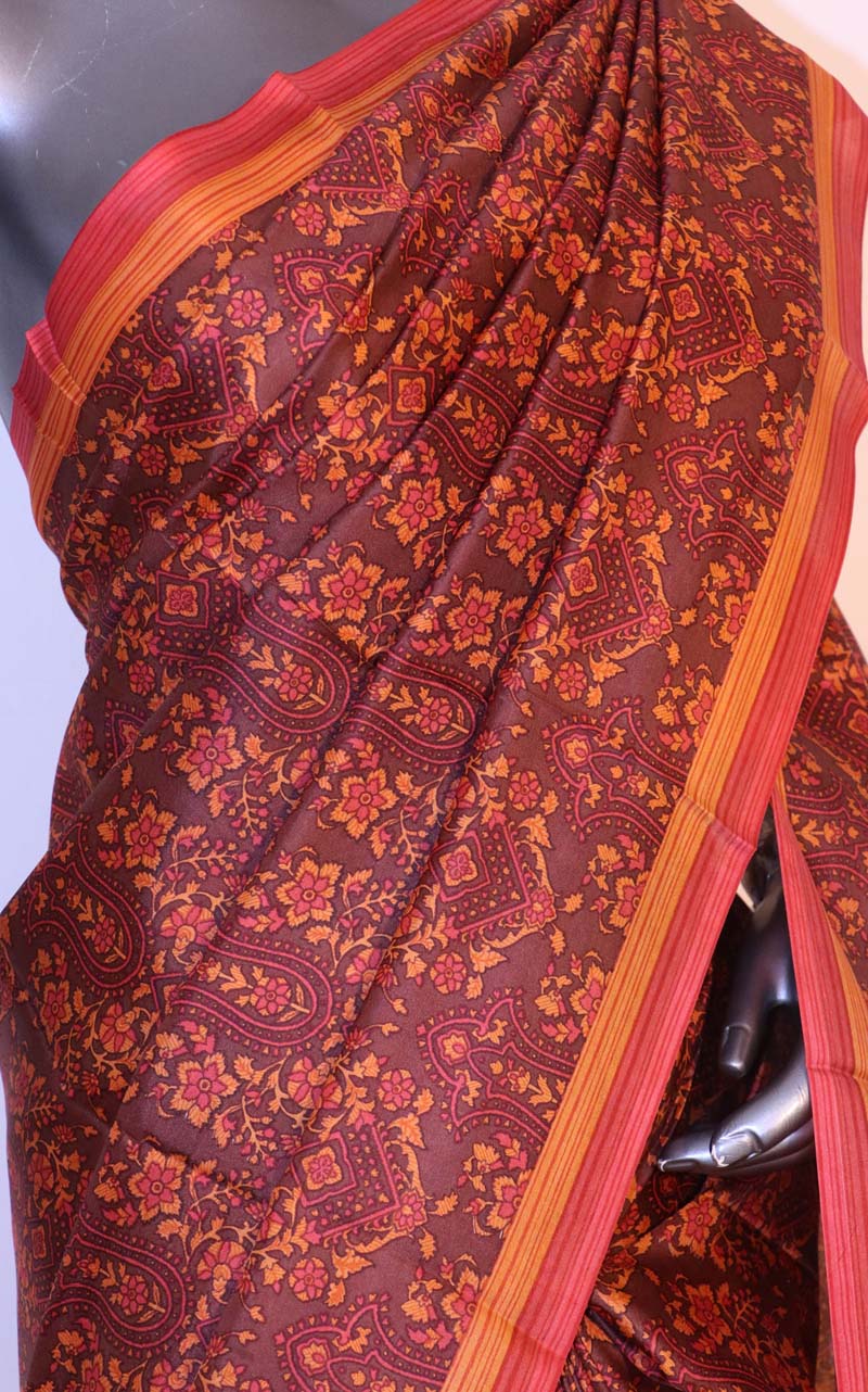 Floral Exclusive Printed Silk Saree AI208630