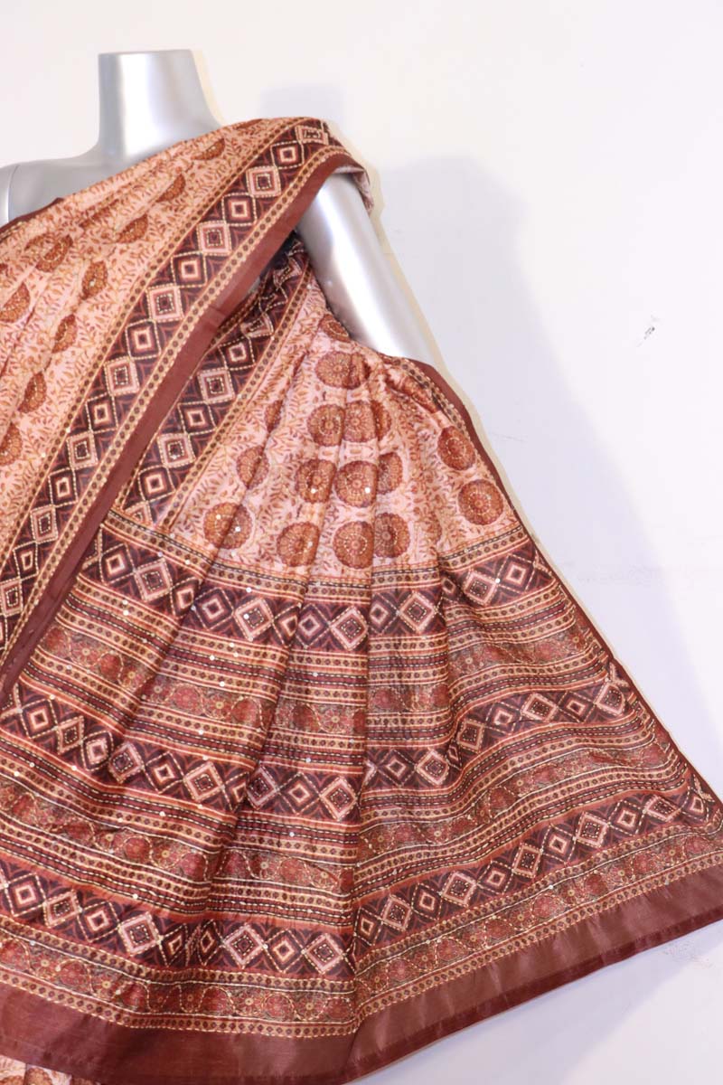 Embroidery Art Silk Saree AI209349