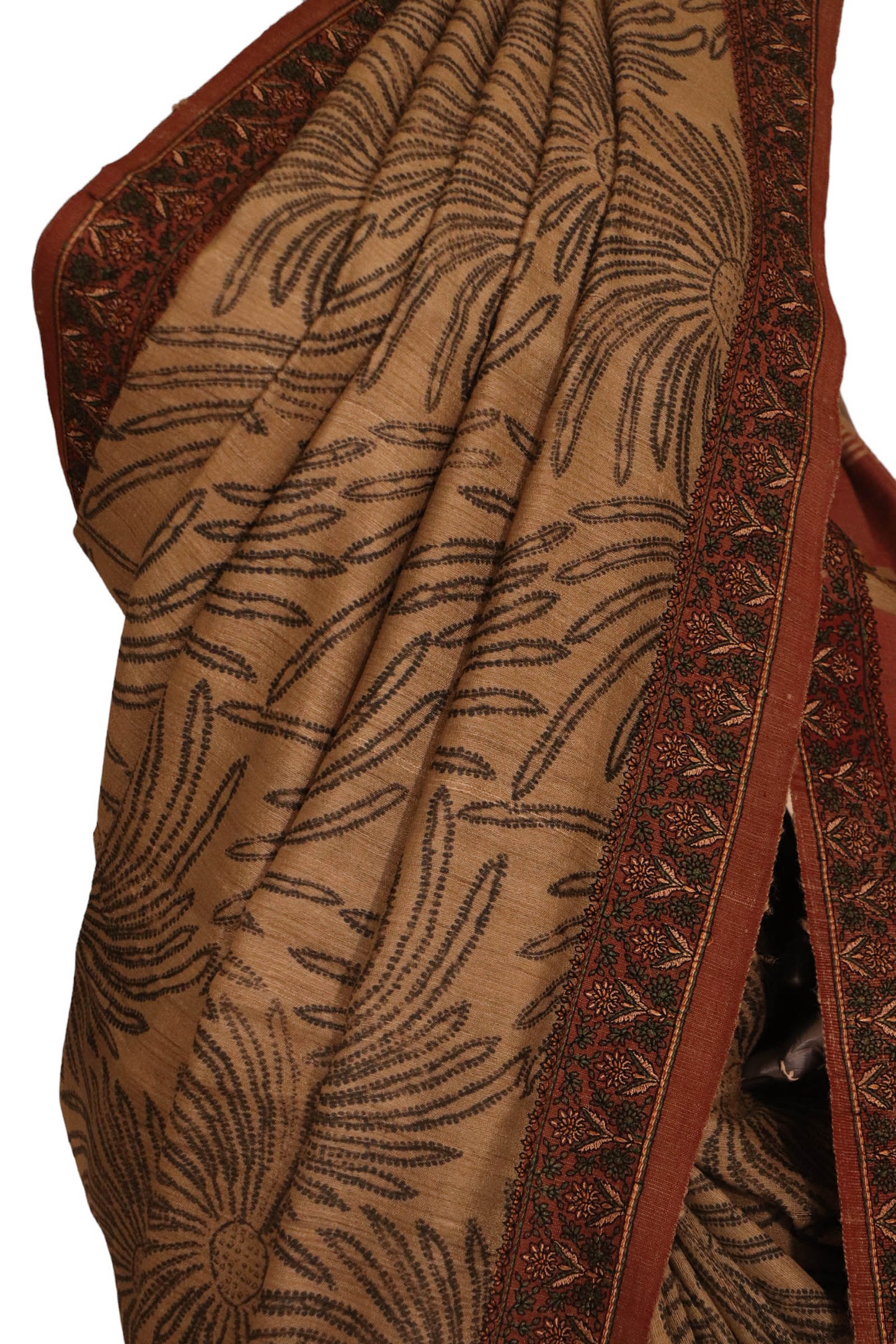 pure exclusive pallu tussar silk saree aj205766