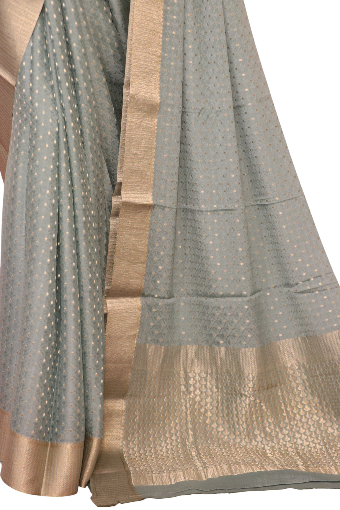 Pure Jacquard Butta Mysore Crepe Silk Saree AL200080
