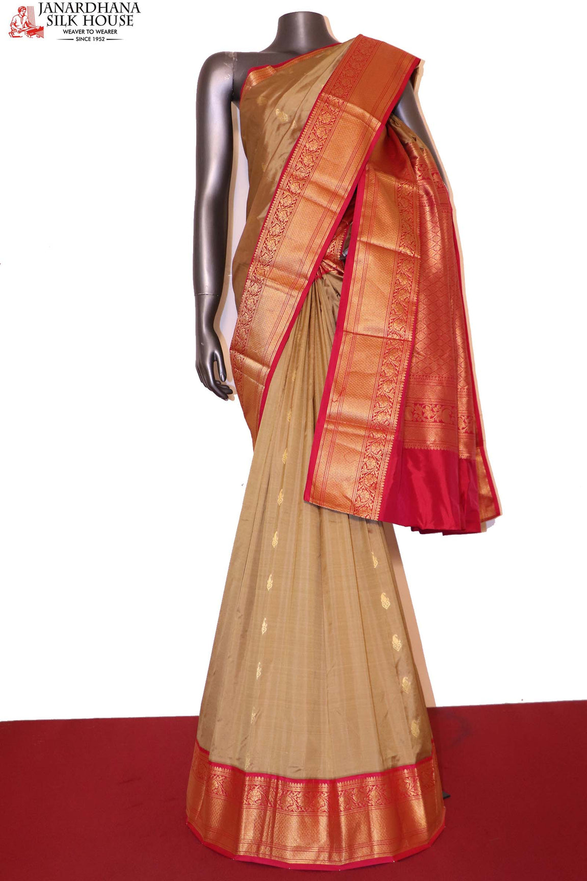 Grand Contrast Wedding Pure Silk Saree AI212985