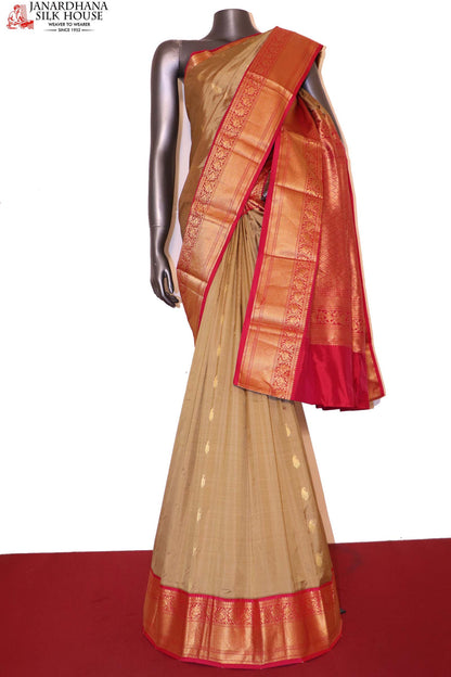Grand Contrast Wedding Pure Silk Saree AI212985