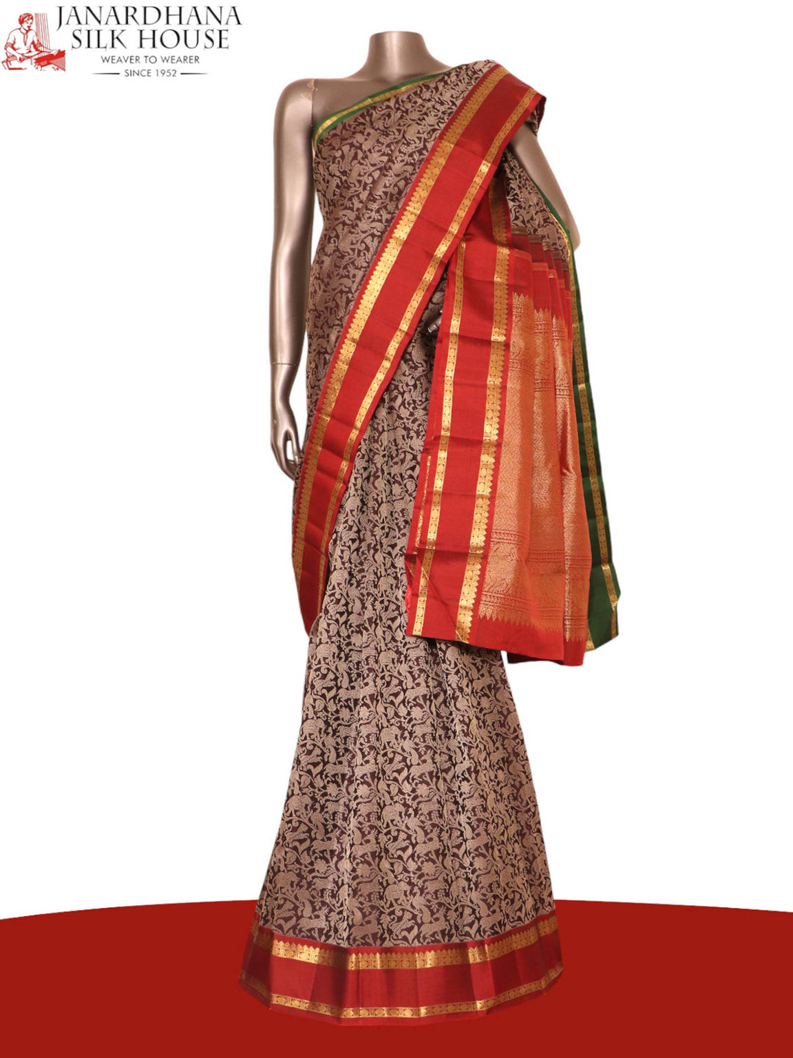 Exclusive Handloom Wedding Kanjeevaram Silk Saree AK204824
