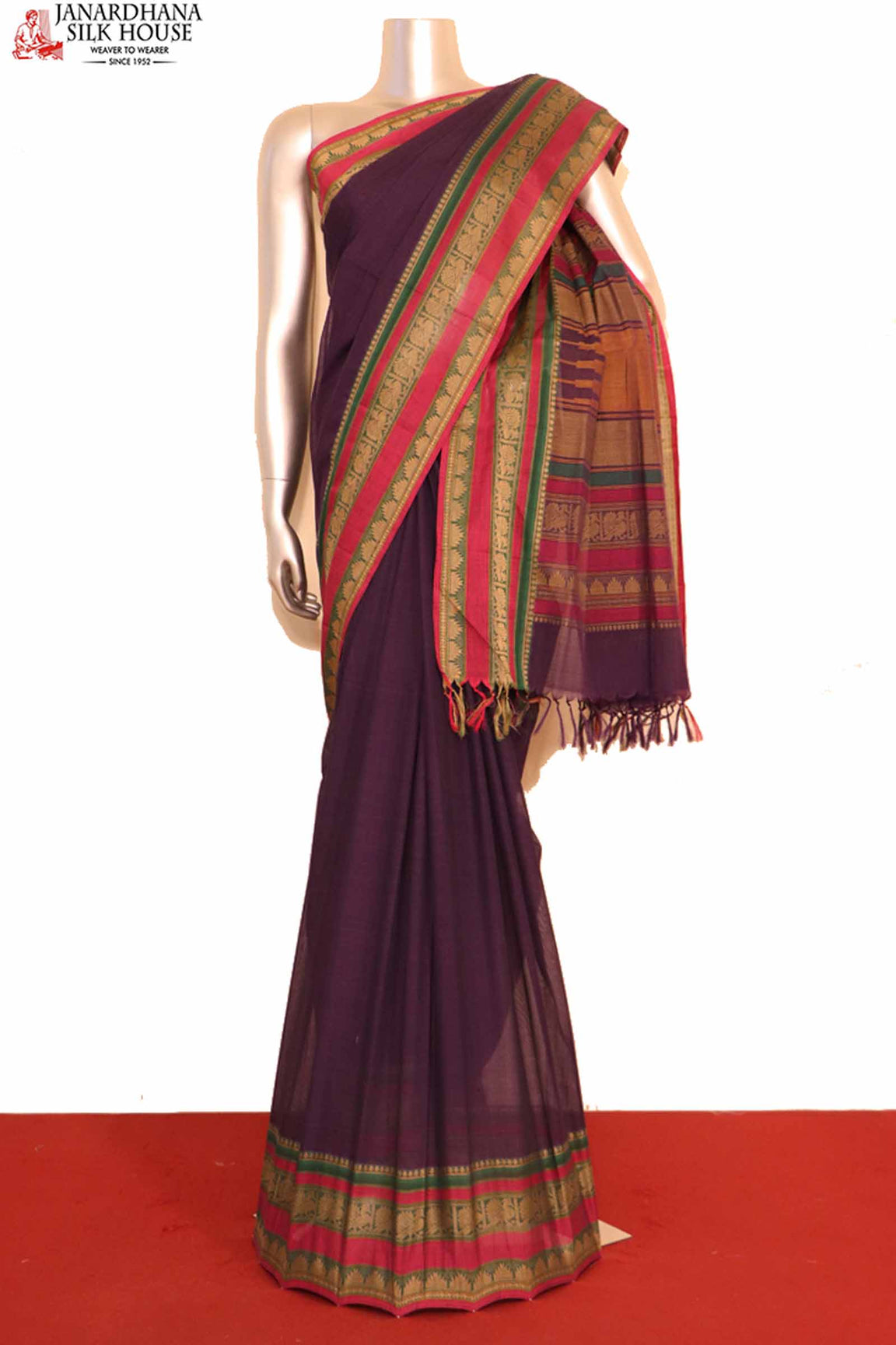 Traditional Handloom Village Cotton Saree AI200425